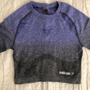 Gymshark ombré long sleeve crop top